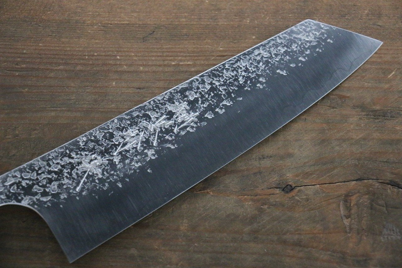 Yu Kurosaki Shizuku R2/SG Hammered Bunka Japanese Chef Knife 180mm American Cherry Handle - Japanny - Best Japanese Knife