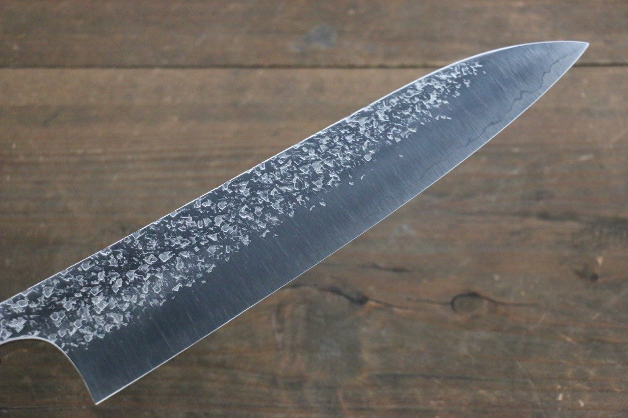 Yu Kurosaki Shizuku R2/SG Hammered Gyuto Japanese Chef Knife 210mm American Cherry Handle - Japanny - Best Japanese Knife