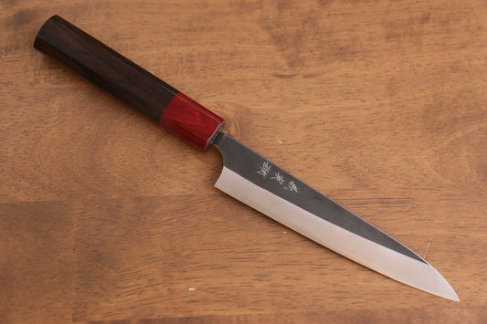 Thương hiệu Yoshimi Kato Thép siêu xanh Kurouchi Dao nhỏ đa năng Petty dao Nhật 150mm gỗ Honduras đenChuôi dao
