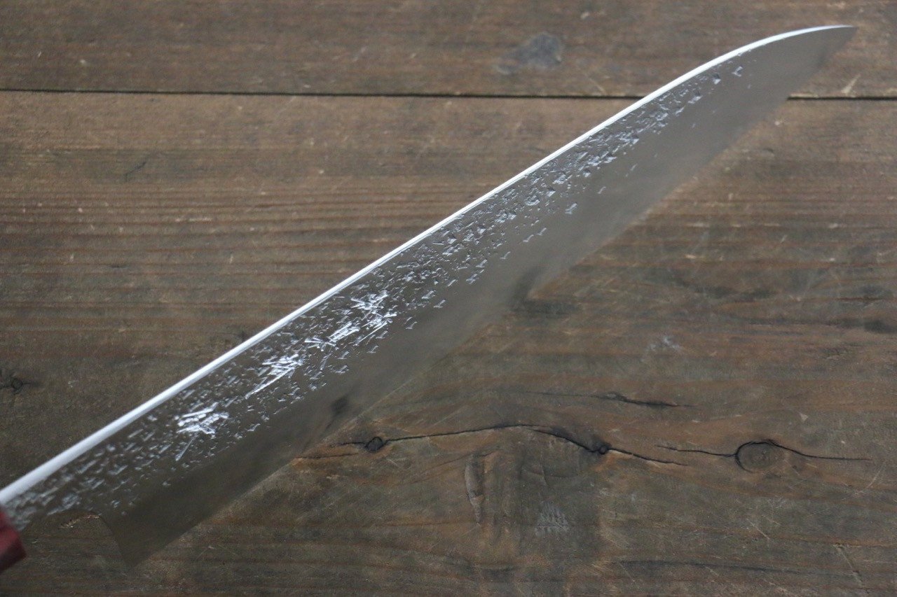 Yu Kurosaki Shizuku R2/SG Hammered Gyuto Japanese Chef Knife 240mm American Cherry Handle - Japanny - Best Japanese Knife