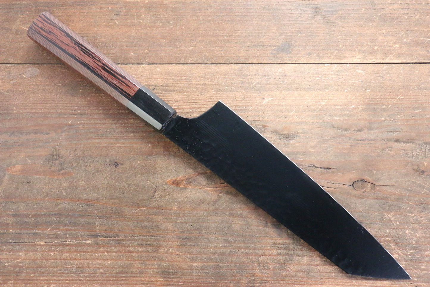 Sakai Takayuki Kurokage VG10 Hammered Teflon Coating Kengata Gyuto Japanese Knife 190mm Wenge Handle - Japanny - Best Japanese Knife