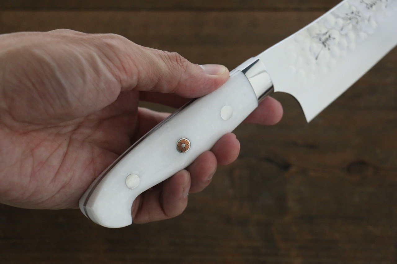 Yu Kurosaki R2/SG2 Steel Hammered Japanese Chef���������s Gyuto Knife 180mm Special Handle - Japanny - Best Japanese Knife