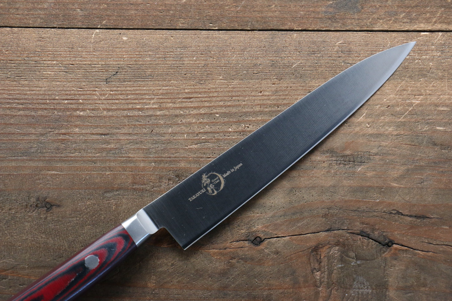 Sakai Takayuki Sakai Takayuki  Grand Chef Grand Chef Stainless Steel Petty-Utility Japanese Knife 150mm with Brown Micarta Handle - Japanny - Best Japanese Knife