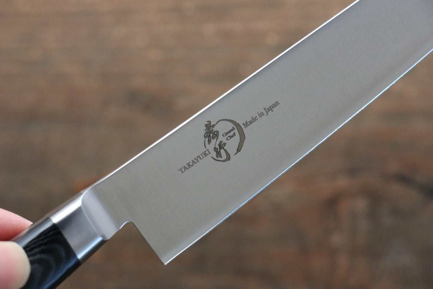 Sakai Takayuki Sakai Takayuki  Grand Chef Grand Chef Stainless Steel Petty-Utility Japanese Knife 150mm with Black Micarta Handle - Japanny - Best Japanese Knife