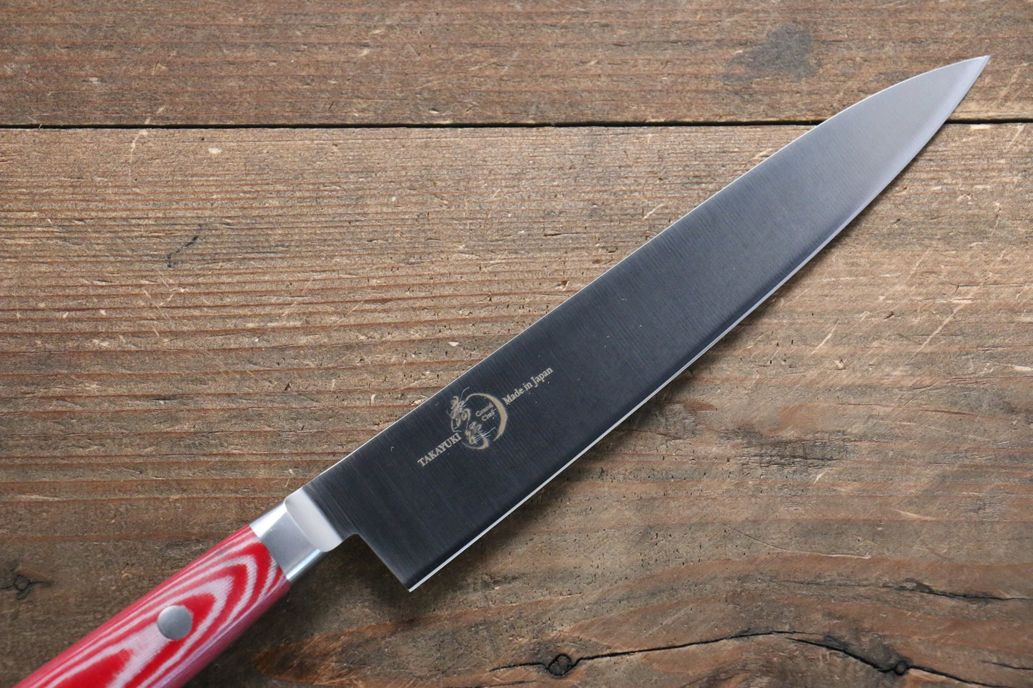 Sakai Takayuki Sakai Takayuki  Grand Chef Grand Chef Stainless Steel Petty-Utility Japanese Knife 150mm with Red Micarta Handle - Japanny - Best Japanese Knife