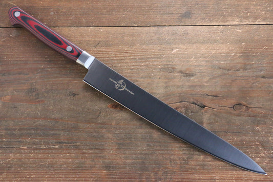 Sakai Takayuki Sakai Takayuki  Grand Chef Grand Chef Stainless Steel Sujihiki Japanese Knife 240mm with Brown Micarta Handle - Japanny - Best Japanese Knife
