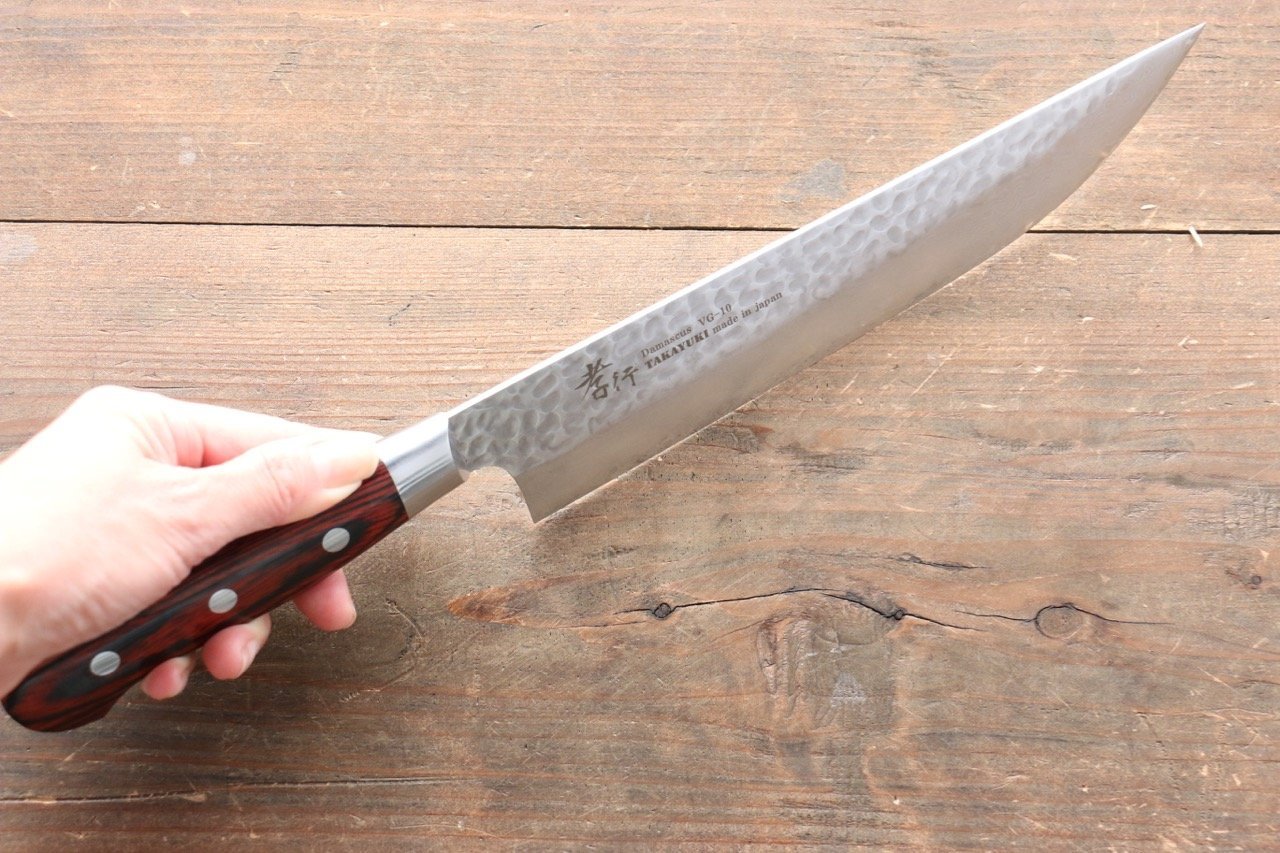 Sakai Takayuki VG10 33 Layer Damascus Butcher Knife Japanese Chef Knife 210mm - Japanny - Best Japanese Knife