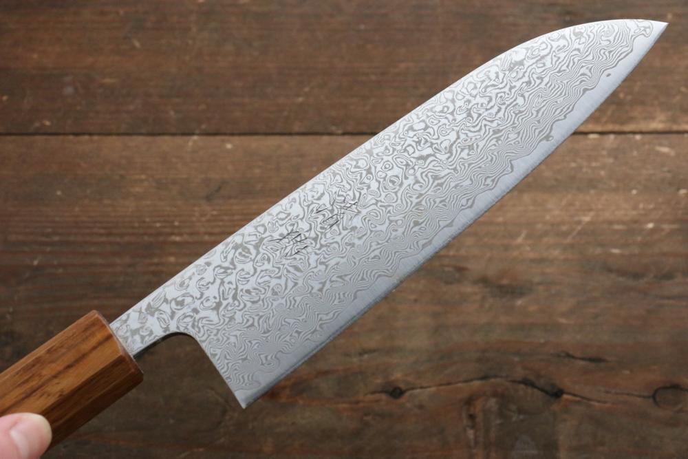 Thương hiệu Seisuke SLD Thép Damascus 49 lớp Dao đa năng Santoku dao Nhật 165mm