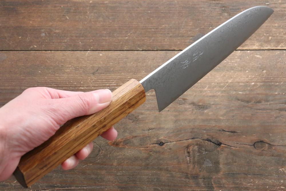 Thương hiệu Seisuke SLD Thép Damascus 49 lớp Dao đa năng Santoku dao Nhật 165mm