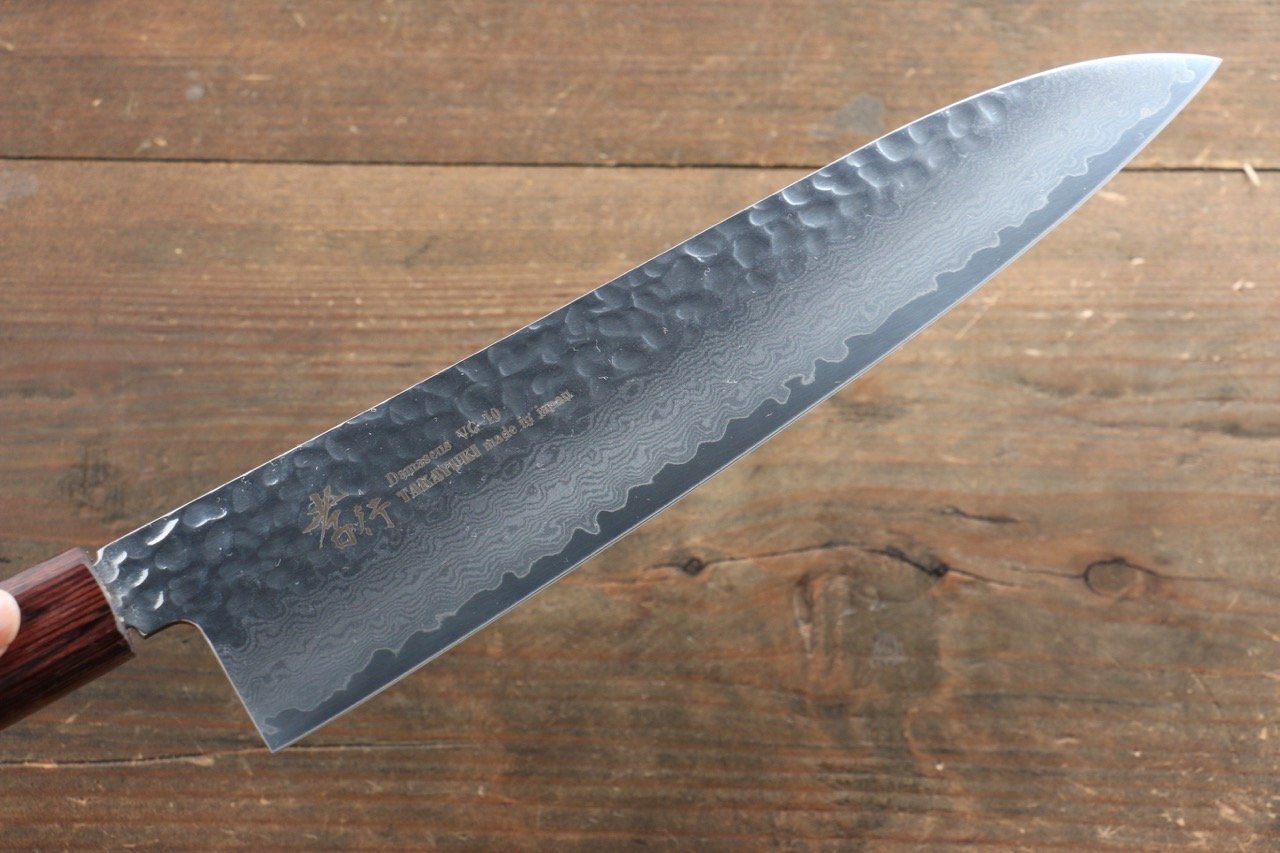 Sakai Takayuki VG10 33 Layer Damascus  Gyuto Japanese Chef Knife 240mm with Keyaki Handle(Japanese Elm) - Japanny - Best Japanese Knife