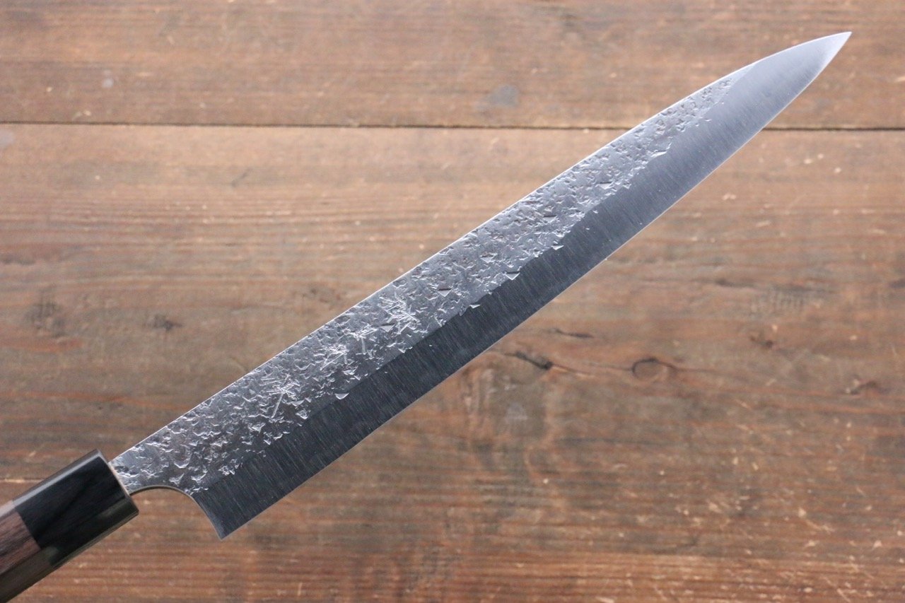 Yu Kurosaki Blue Super Clad Hammered Kurouchi Sujihiki Japanese Chef Knife 270mm - Japanny - Best Japanese Knife