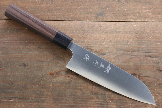 Yu Kurosaki Blue Steel No.2 Santoku Japanese Chef Knife 170mm - Japanny - Best Japanese Knife