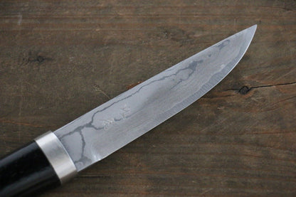 Takeshi Saji Ichimonji White Steel Damascus Japanese Knife 110mm With Case - Japanny - Best Japanese Knife