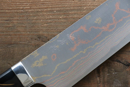 Takeshi Saji Blue Steel No.2 Colored Damascus Gyuto Japanese Knife 270mm with Maki-e Art Fuji - Japanny - Best Japanese Knife