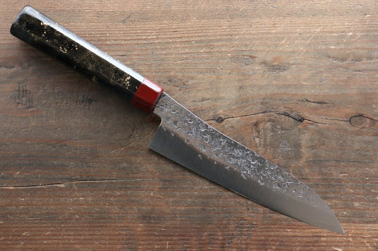 Yu Kurosaki Shizuku R2/SG2 Small Santoku Japanese Knife 155mm with Enji Lacquered Handle - Japanny - Best Japanese Knife