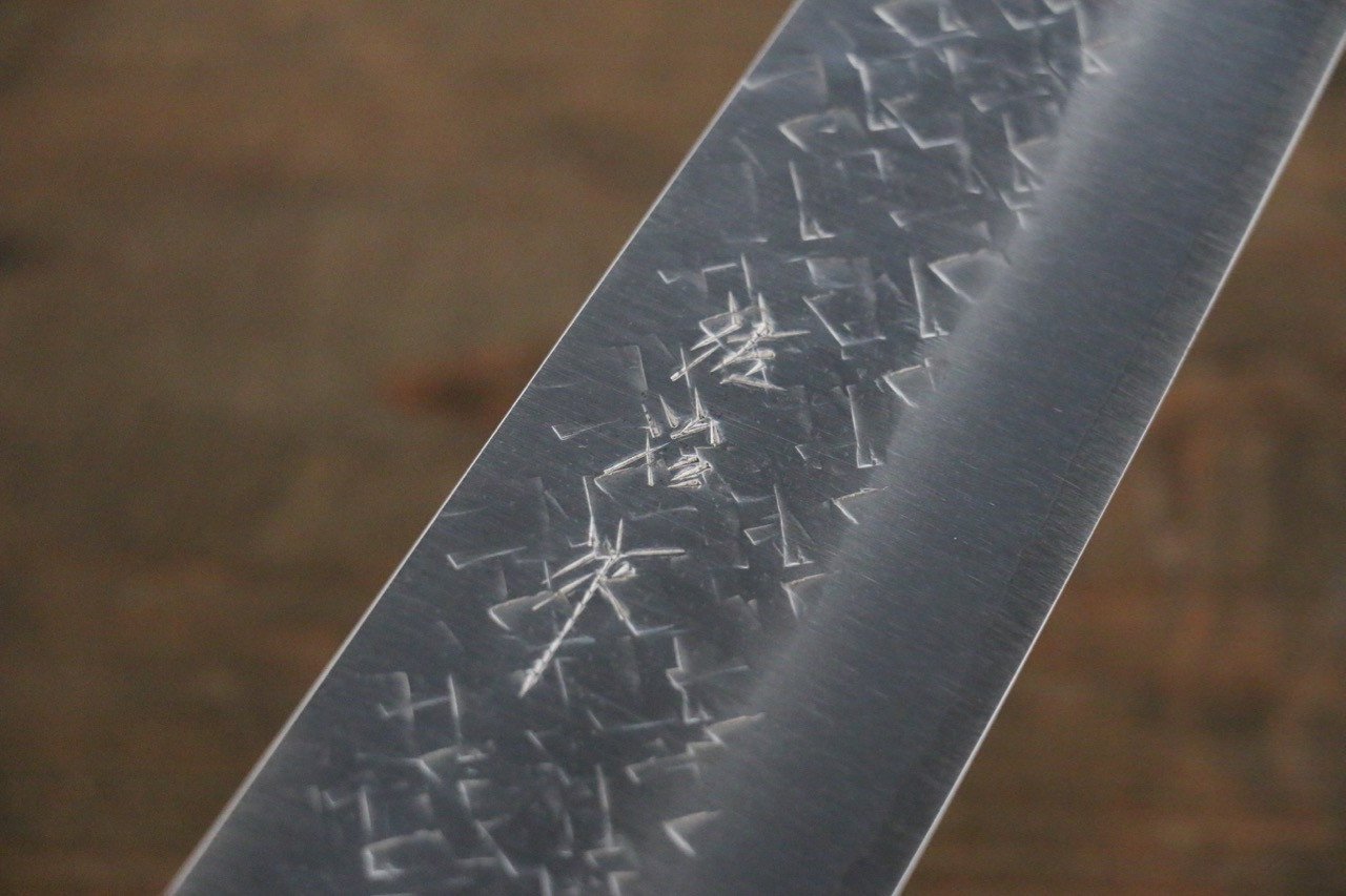 Takeshi Saji SRS13 Hammered Gyuto Japanese Chef Knife 240mm with Black Micarta handle - Japanny - Best Japanese Knife