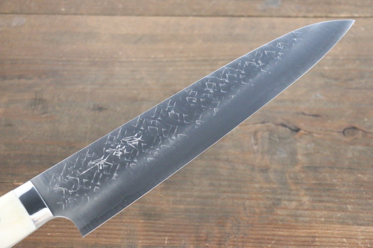 Takeshi Saji SRS Hammered Gyuto Japanese Chef Knife 240mm with Bone Handle - Japanny - Best Japanese Knife