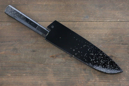 Sakai Takayuki 33 Layer Damascus Hammered Santoku Japanese Chef Knife 170mm Silver Dot Lacquered Handle With Saya - Japanny - Best Japanese Knife