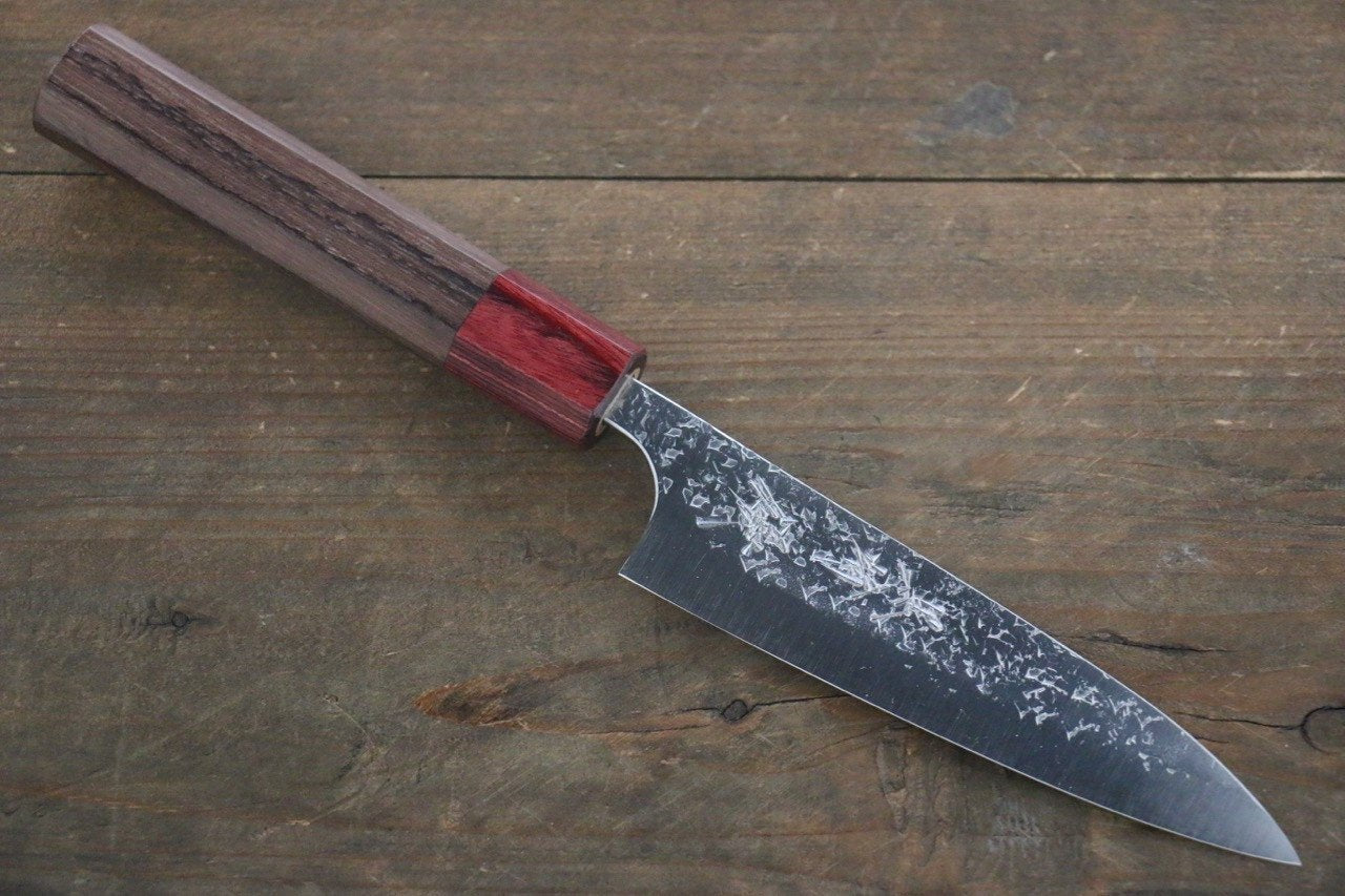 Yu Kurosaki Shizuku R2/SG2 Hammered Petty Japanese Chef Knife 120mm - Japanny - Best Japanese Knife