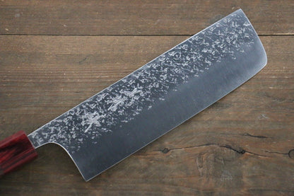 Yu Kurosaki Shizuku R2/SG2 Hammered Nakiri Japanese Chef Knife 180mm - Japanny - Best Japanese Knife