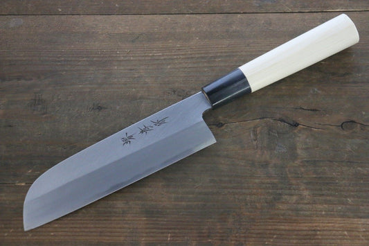 [Left Handed] Sakai Takayuki Kasumitogi White Steel Kamagata Usuba Japanese Chef's Knife - Japanny - Best Japanese Knife