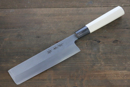 Sakai Takayuki [Left Handed] Kasumitogi White Steel Usuba Japanese Knife Magnolia Handle - Japanny - Best Japanese Knife