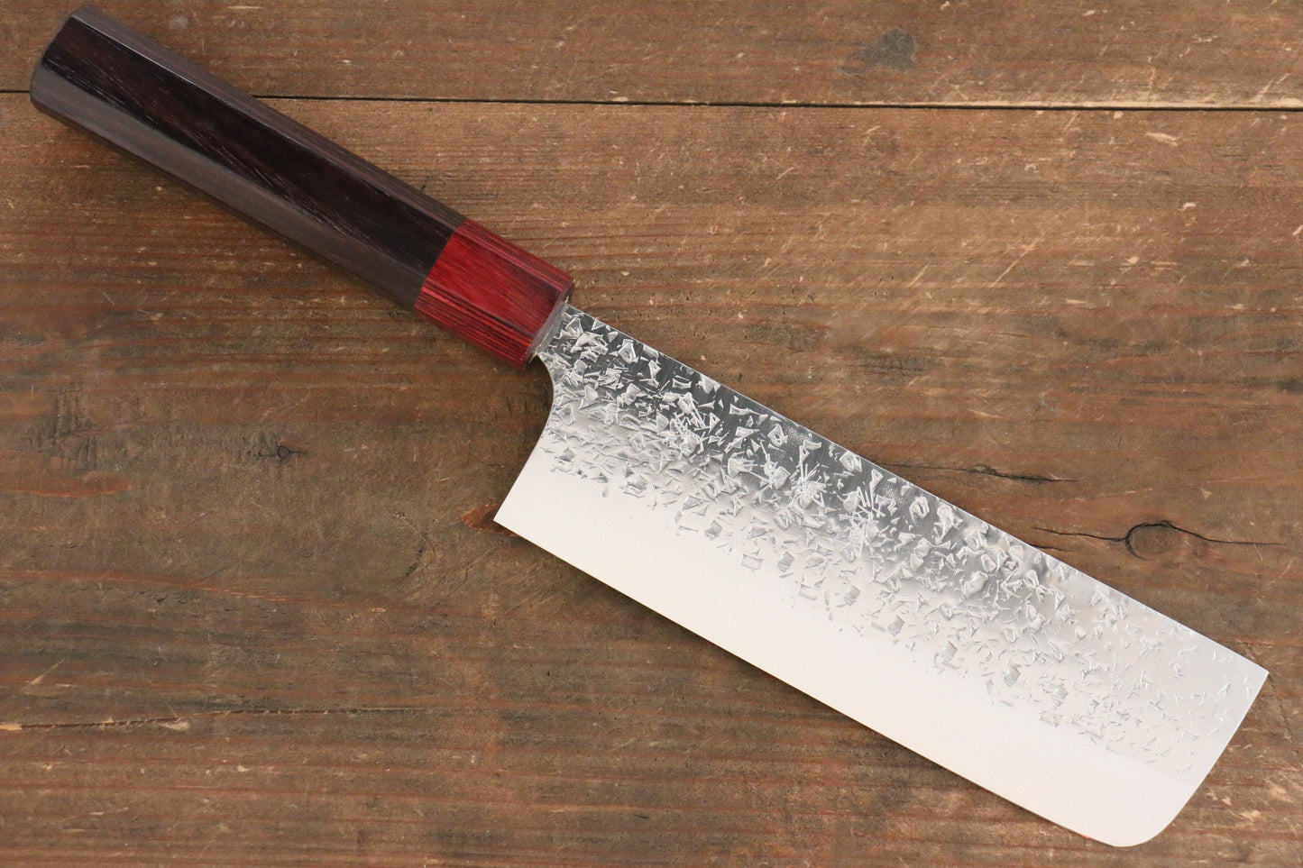 Yu Kurosaki Shizuku R2/SG2 Hammered Nakiri Japanese Chef Knife 165mm - Japanny - Best Japanese Knife