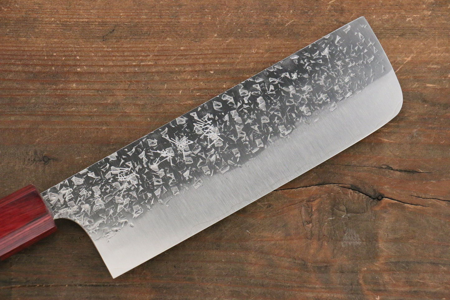 Yu Kurosaki Shizuku R2/SG2 Hammered Nakiri Japanese Chef Knife 165mm - Japanny - Best Japanese Knife