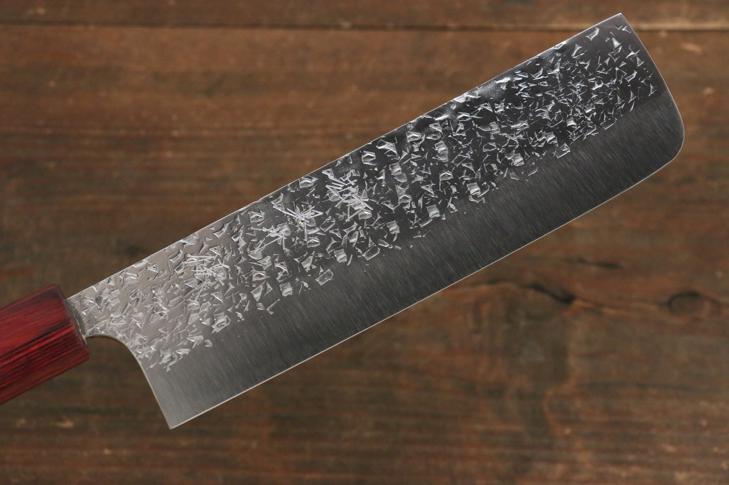 Yu Kurosaki Shizuku R2/SG2 Hammered Nakiri Japanese Chef Knife 165mm - Japanny - Best Japanese Knife