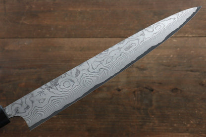 Takeshi Saji VG10 Damascus Sujihiki Japanese Knife 270mm with Cashew paint (Black) Handle - Japanny - Best Japanese Knife