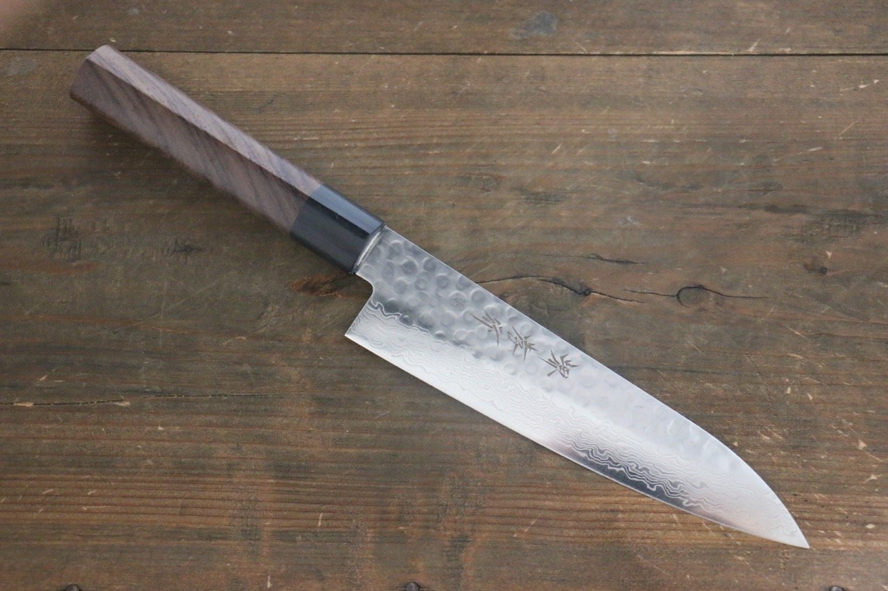 Sakai Takayuki 45 Layer Damascus Japanese Chef's Gyuto Knife 180mm with Shitan Handle - Japanny - Best Japanese Knife