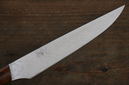 Takeshi Saji R2/SG2 Steak Knife Japanese Chef Knife 125mm with Iron Wood Handle - Japanny - Best Japanese Knife