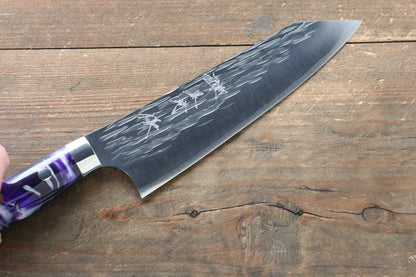 Yu Kurosaki Juhyo SPG2 Hammered Santoku Japanese Knife 165mm with Acrylic Handle - Japanny - Best Japanese Knife