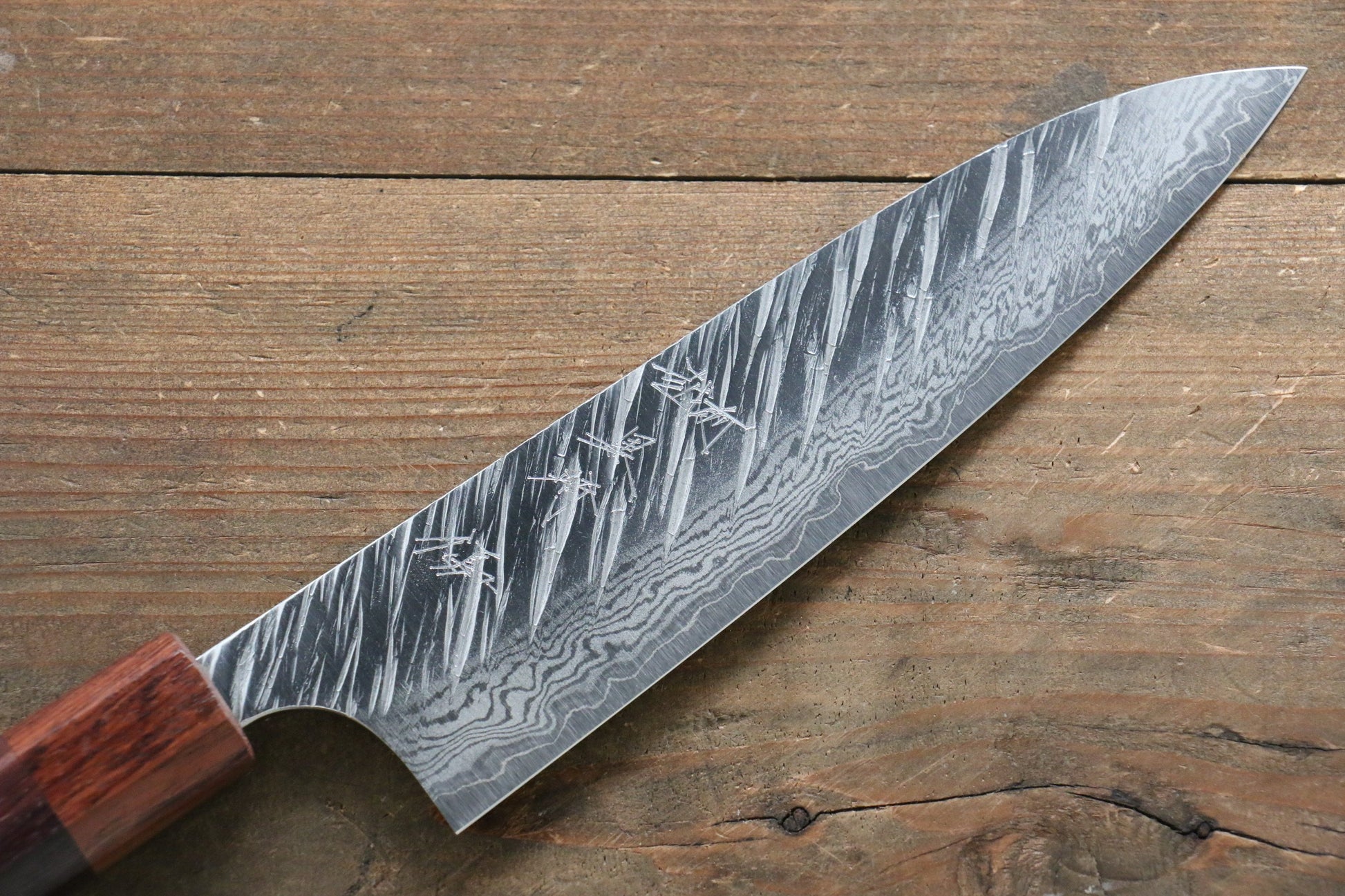 Yu Kurosaki Fujin VG10 Hammered Damascus Gyuto Japanese Knife 180mm - Japanny - Best Japanese Knife