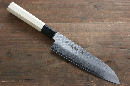 Sakai Takayuki 45 Layer Damascus AUS-10 Stain Resistant Steel Santoku Japanese Chef Knife - Japanny - Best Japanese Knife