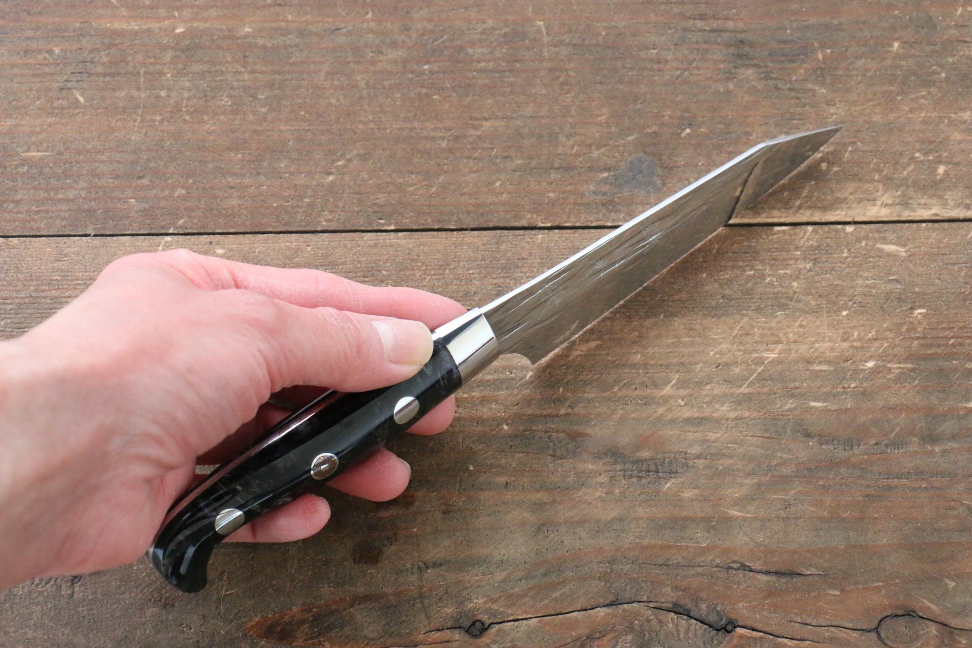 Yu Kurosaki Juhyo SPG2 Hammered Petty-Utility Japanese Knife 100mm with Acrylic Handle - Japanny - Best Japanese Knife