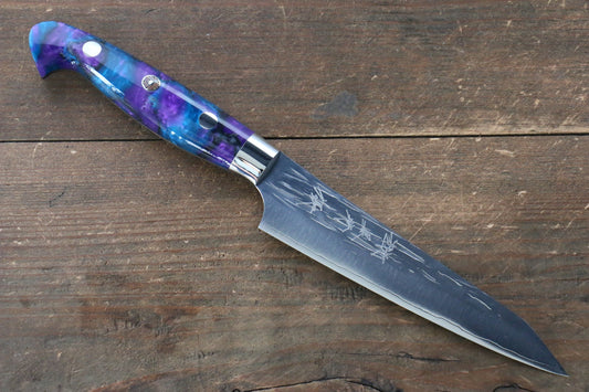 Yu Kurosaki Juhyo SPG2 Hammered Petty-Utility Japanese Knife 130mm with Acrylic Handle - Japanny - Best Japanese Knife