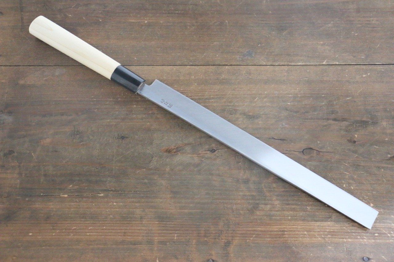 Sakai Takayuki Kasumitogi White Steel Takohiki Japanese Knife Magnolia Handle - Japanny - Best Japanese Knife