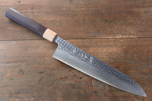 Yu Kurosaki Senko R2/SG2 Hammered Sujihiki Japanese Knife 270mm with Shitan Handle - Japanny - Best Japanese Knife