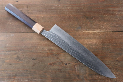 Yu Kurosaki Senko R2/SG2 Hammered Gyuto Japanese Knife 240mm with Shitan Handle - Japanny - Best Japanese Knife