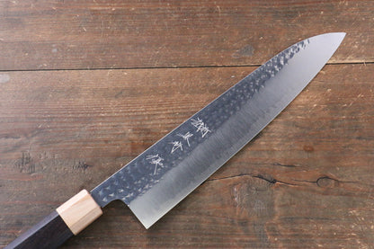 Yu Kurosaki Senko R2/SG2 Hammered Gyuto Japanese Knife 240mm with Shitan Handle - Japanny - Best Japanese Knife