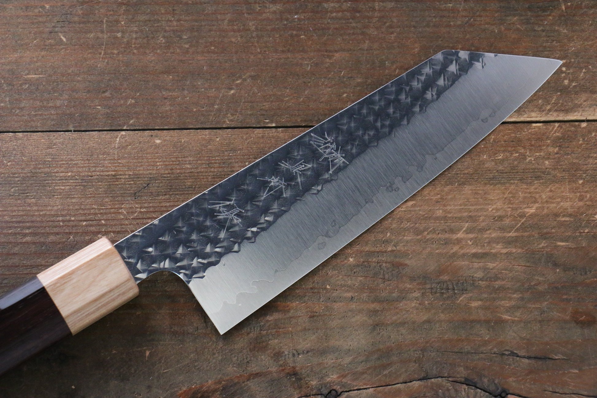 Yu Kurosaki Senko R2/SG2 Hammered Bunka Japanese Knife 165mm with Shitan Handle - Japanny - Best Japanese Knife