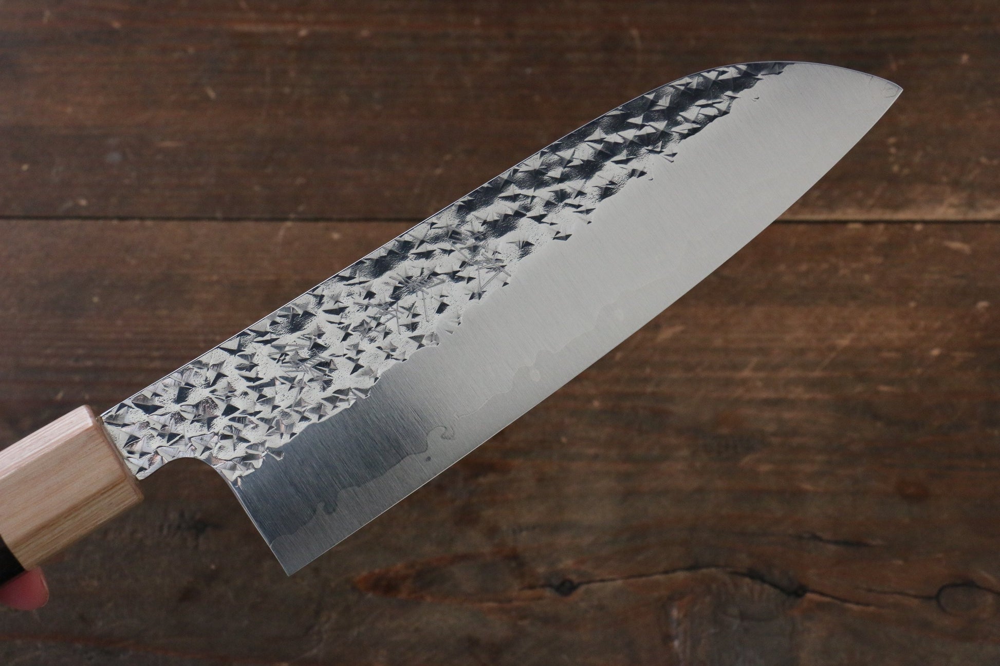 Yu Kurosaki Senko R2/SG2 Hammered Santoku Japanese Knife 165mm with Shitan Handle - Japanny - Best Japanese Knife