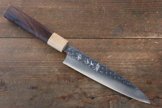 Yu Kurosaki Senko R2/SG2 Hammered Petty-Utility Japanese Knife 150mm with Shitan Handle - Japanny - Best Japanese Knife