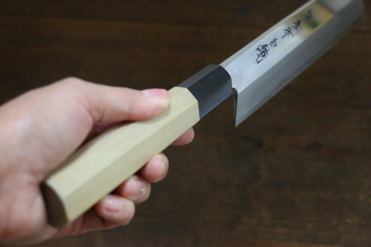 Sakai Takayuki Japanese White Steel No.2 mirrored Kamagata Usuba Knife - Japanny - Best Japanese Knife