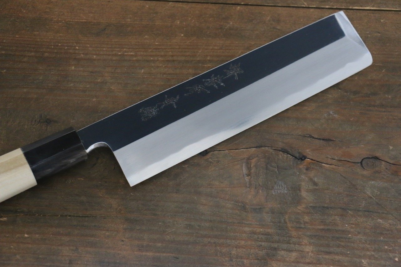 Sakai Takayuki Japanese Blue Steel No.2 mirrored Usuba Knife - Japanny - Best Japanese Knife