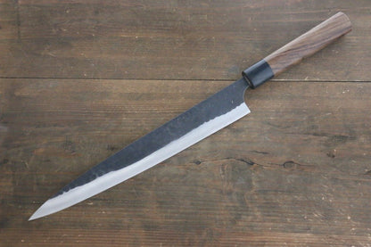 Katsushige Anryu 3 Layer Cladding Blue Super Core Hammerd Japanese Chef's Sujihiki Knife 270mm - Japanny - Best Japanese Knife