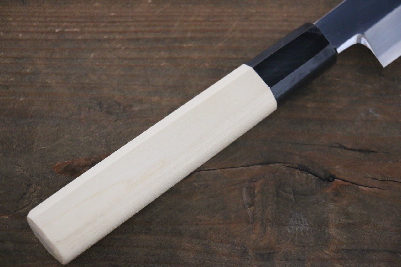 Sakai Takayuki Blue Steel No.2 mirrored Yanagiba Japanese Chef Knife - Japanny - Best Japanese Knife