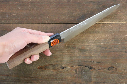 Shigeki Tanaka Silver Steel No.3 Nashiji Petty-Utility Japanese Knife 150mm with Walnut Handle - Japanny - Best Japanese Knife