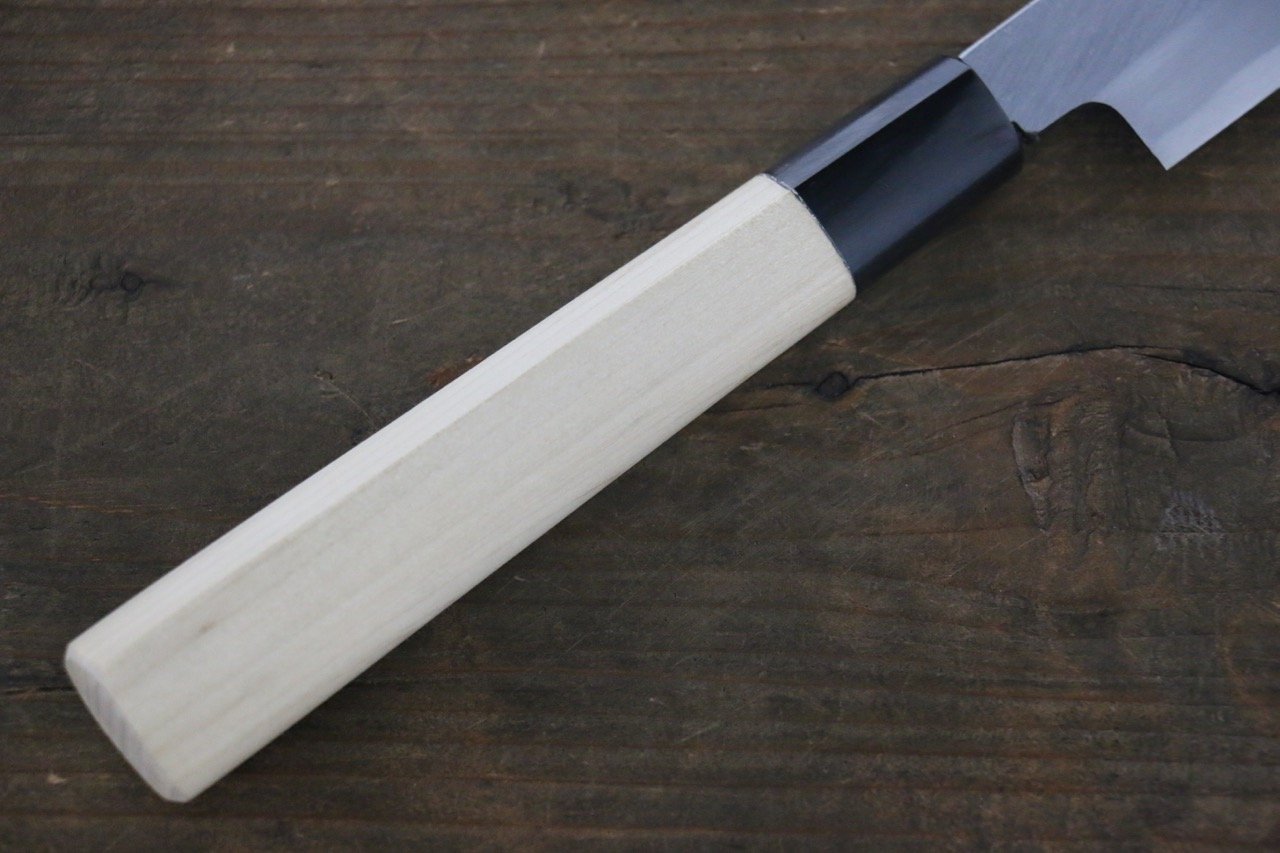 Sakai Takayuki Kasumitogi White Steel Fuguhiki Japanese Knife Magnolia Handle - Japanny - Best Japanese Knife